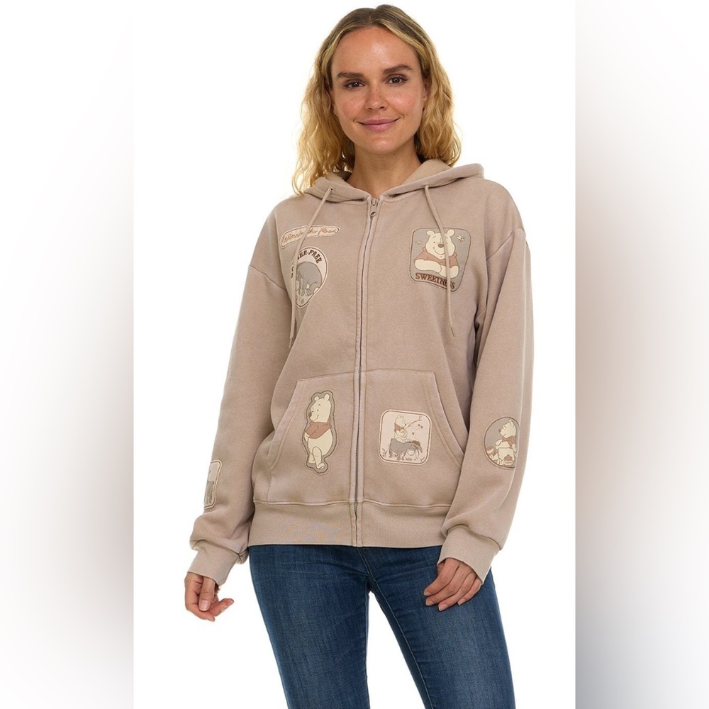 Winnie The Pooh Women's Character Full-Zip Hoodie size L - Picture 6 of 8